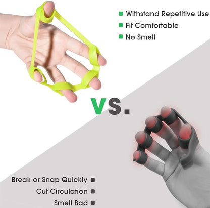 Hand Grip Strengthener, Finger Exerciser, Grip Strength Trainer (6 PCS),New Material,Forearm Grip Workout, Finger Stretcher, Relieve Wrist Pain, Carpal Tunnel