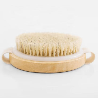 Dry Body Brush – Eco-Friendly Natural Bristles for Gentle Exfoliation, Skin Renewal, Improved Circulation & Lymphatic Support – Perfect Detox & Spa Self-Care Accessory
