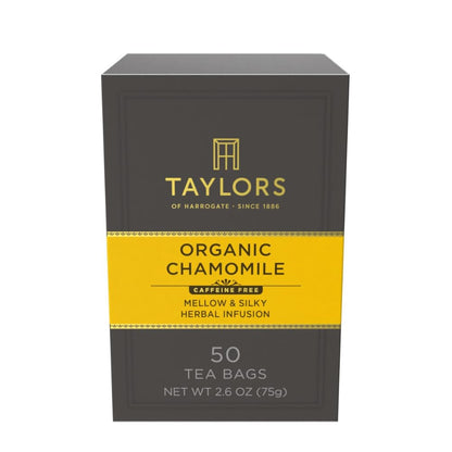 Taylors of Harrogate Organic Chamomile Herbal Tea, 50ct (Pack of 1)