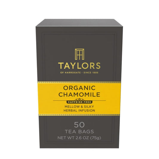 Taylors of Harrogate Organic Chamomile Herbal Tea, 50ct (Pack of 1)