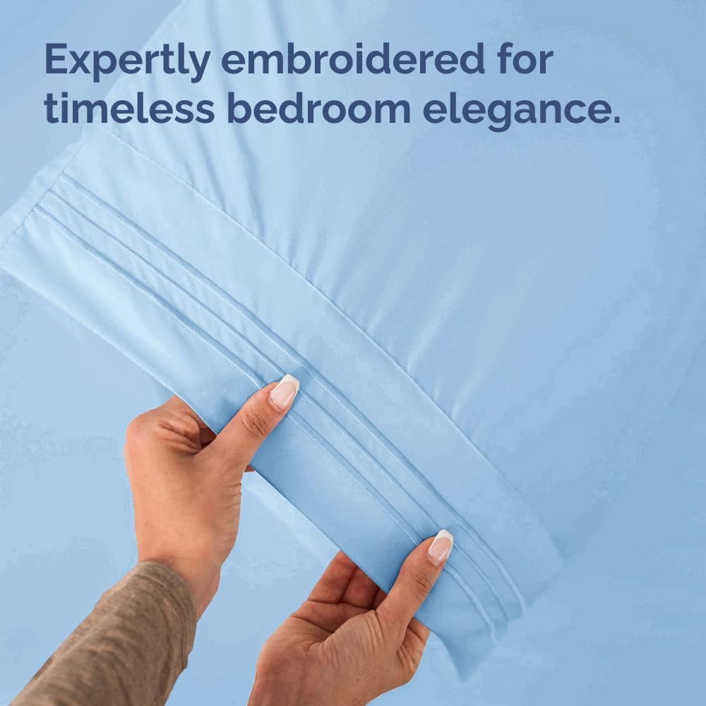 Standard Pillow Cases Set of 10 - Ultra Soft Hotel Quality Pillowcase Covers - Comfy, Cozy & Wrinkle Free - Shrink, Stain and Fade Resistant - Machine Washable Pillow Protectors - 10 Pcs Set - White - Colors A