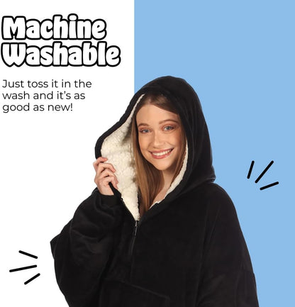 THE COMFY Original | From Shark Tank | Patented | Oversized Sherpa Wearable Blanket Hoodie| Gift for Women & Men | One Size