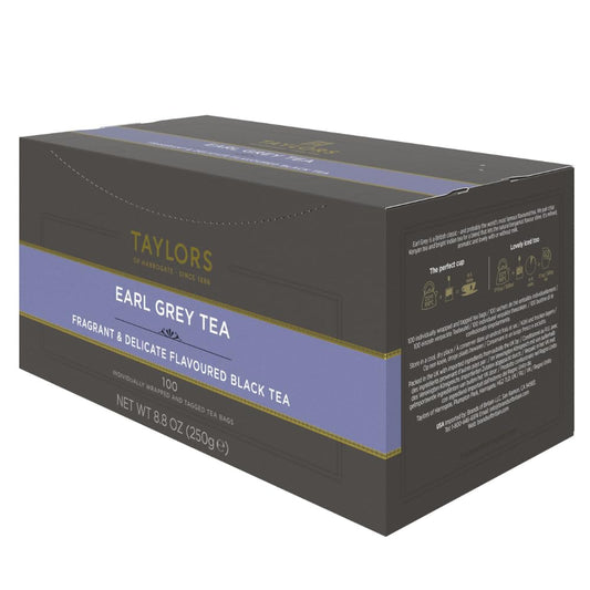 Taylors of Harrogate Earl Grey Black Tea Bags, 100ct (Pack of 1)