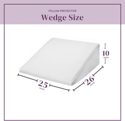 CirclesHome Pillow Protectors 4 Pack Standard Zippered - 100% Cotton Breathable Pillowcases - Protects Pillows from Dirt, Dust and Debri (Standard - Set of 4 - 20x26)