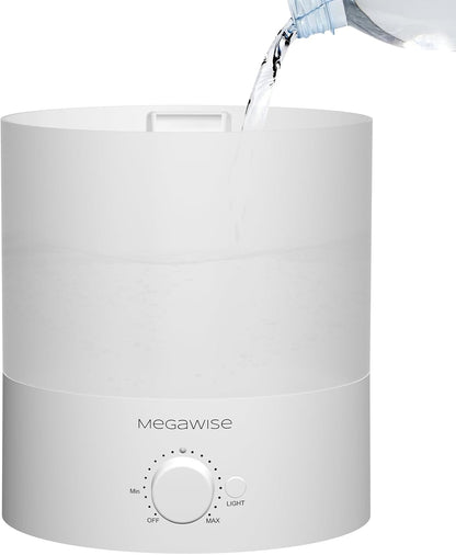 MegaWise Ultrasonic Cool Mist Humidifier SK7620 - 1.5L Capacity, Whisper-Quiet Operation, Adjustable Mist Output, Auto Shut-Off - Ideal for Home, Office, Baby Room, and Bedroom