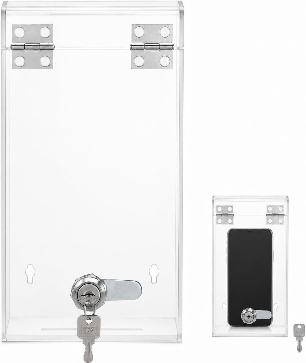 Zerodeko 1PC Key Lock Box Cellphone Case Clear Cell Phone Lock Box Phone Locker Box Self-control Smartphone Holder Mobile Phone Case for Parents to Get More Focused Cellphone Case Lockbox