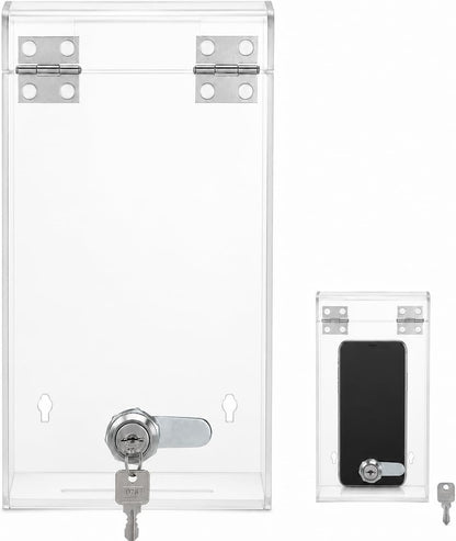 Zerodeko 1PC Key Lock Box Cellphone Case Clear Cell Phone Lock Box Phone Locker Box Self-control Smartphone Holder Mobile Phone Case for Parents to Get More Focused Cellphone Case Lockbox