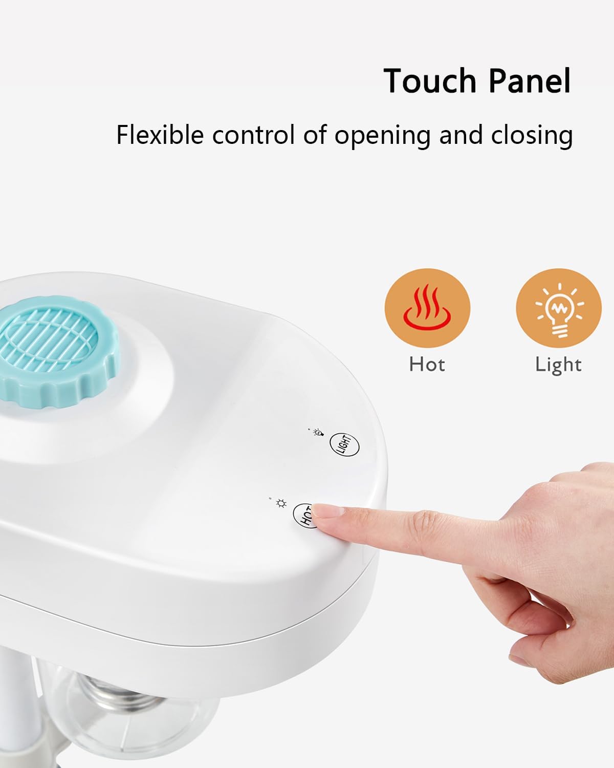 Artist hand Professional Facial Steamer with 5X LED Magnifying Lamp 3 in 1