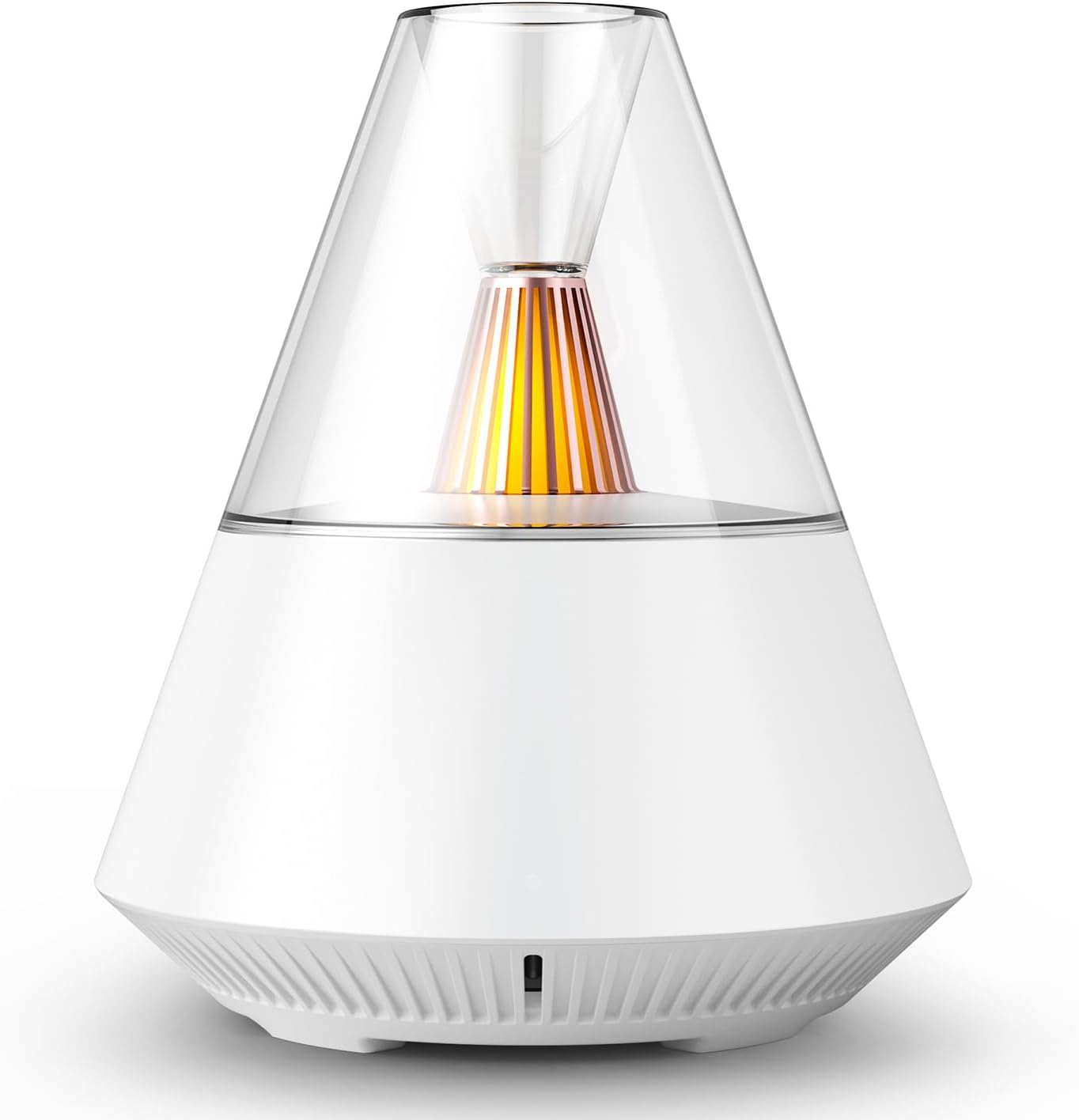 Ultrasonic Essential Oil Diffuser, 150ML Modern Aromatherapy Diffuser with Candle Light, 2 Mist Mode, Remote Control, Auto-Off, Small Cool Mist Humidifier for Home Bedroom Office Yoga, Black