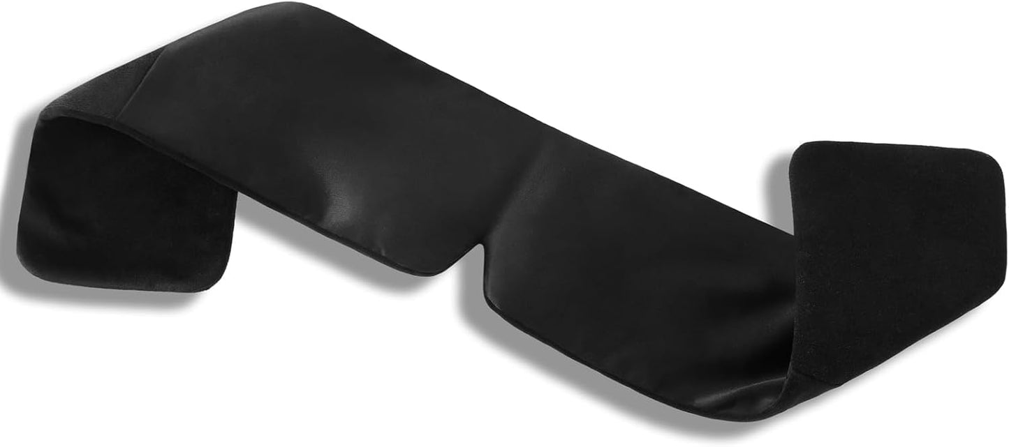Alaska Bear Sleep Mask Silk Eye Cover with Shaped Pad, Machine Washable | Pressure-free Sleeping, Foam Insert, Upgrade Contour Over Conventional Flat Satin Eye Masks