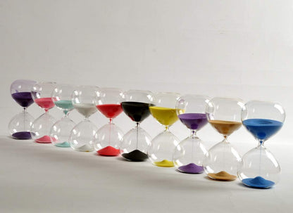 Graces Dawn Super Beautiful Transparent Glass Hourglass Sand Timer 60 Minutes with (Black)
