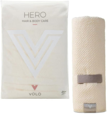 VOLO Hero Capri Blue Hair Towel | Ultra Soft, Super Absorbent, Quick Drying Nanoweave Fabric | Reduce Dry Time by 50% | Towel Wrap for All Hair Types | Anti Frizz & Anti Breakage | Reusable Packaging