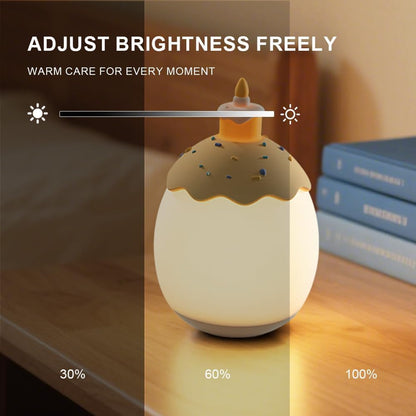 Night Light for Kids,Egg Night Light for Baby Nursery, 3-Level Dimming &30-Min Timer Portable Nursery Night Lamp forBaby Nursery & Kids Bedroom,BPA Free, Eye Caring, Soft