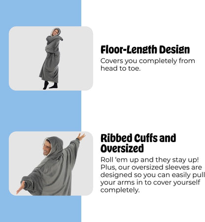 THE COMFY Original | From Shark Tank | Patented | Oversized Sherpa Wearable Blanket Hoodie| Gift for Women & Men | One Size