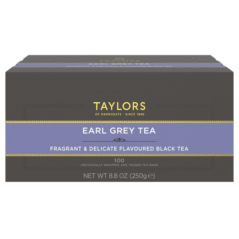 Taylors of Harrogate Earl Grey Black Tea Bags, 100ct (Pack of 1)