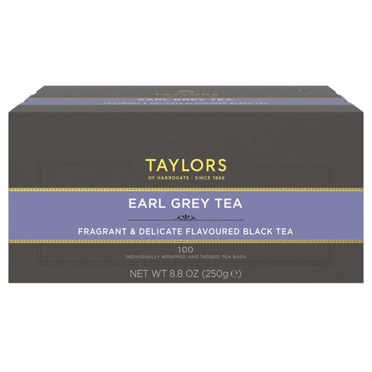 Taylors of Harrogate Earl Grey Black Tea Bags, 100ct (Pack of 1)