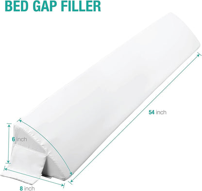 Vekkia 34" Extra-Long Wedge Pillow, 5.5" Bed Wedge Pillow for Sleeping,Gray