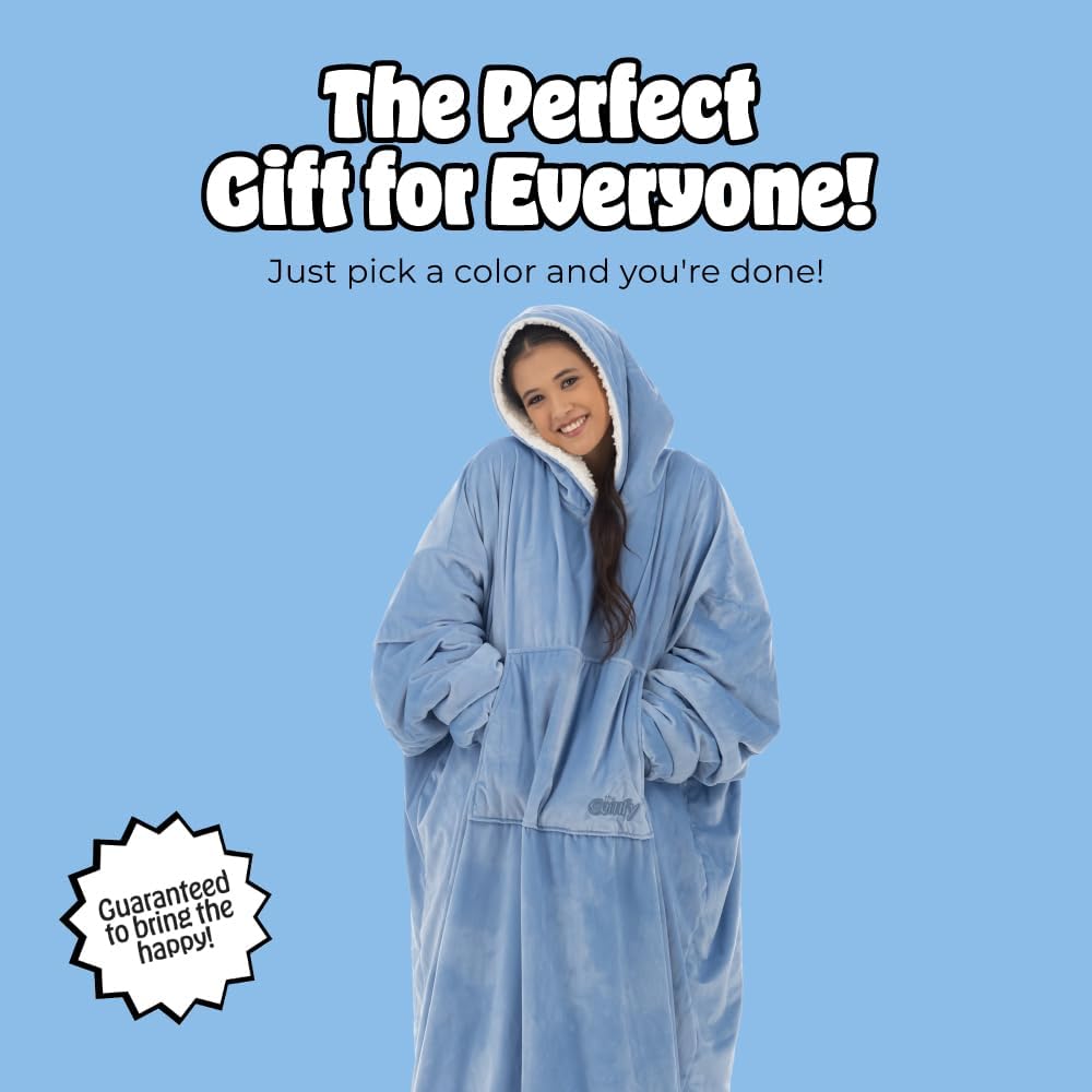 THE COMFY Original | From Shark Tank | Patented | Oversized Sherpa Wearable Blanket Hoodie| Gift for Women & Men | One Size