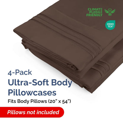 Standard Pillow Cases Set of 10 - Ultra Soft Hotel Quality Pillowcase Covers - Comfy, Cozy & Wrinkle Free - Shrink, Stain and Fade Resistant - Machine Washable Pillow Protectors - 10 Pcs Set - White - Colors A