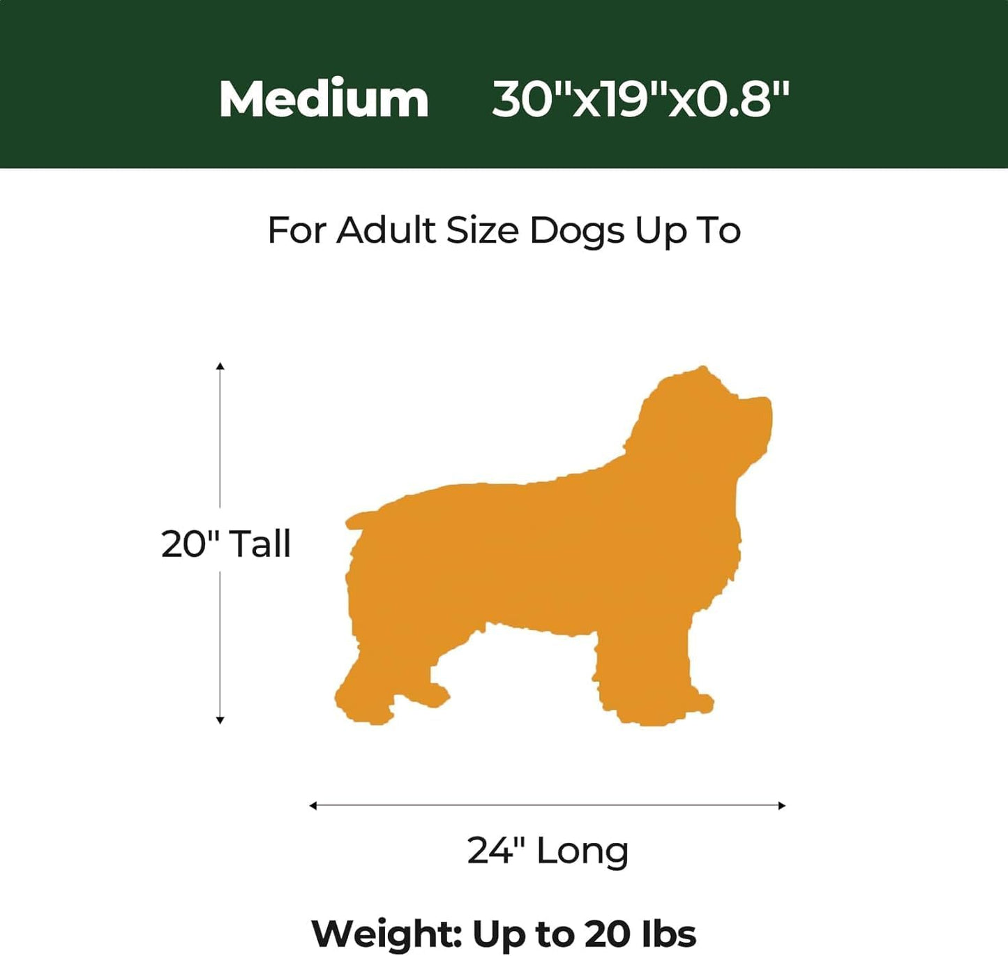 BALANCE Dog Crate Pad, Dog Foam Crate Mat Kennel Pad, Washable Water-Resistant Pet Bed Flat Dogs Cage Mat for Large Dogs