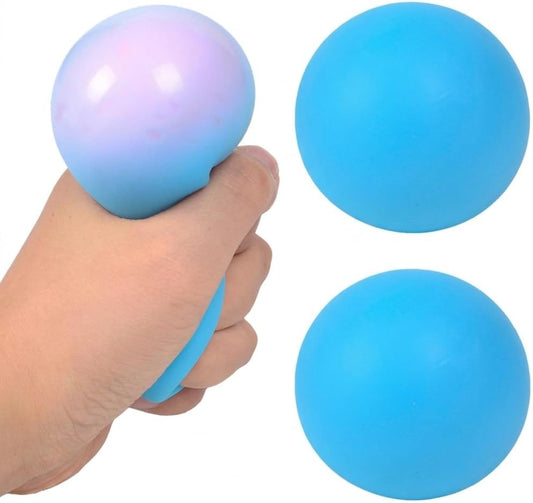 Colorful Stress Balls for Adults - Soft Maltose Flour Squishy Balls Sensory Fidget Toys for Anxiety Relief, ADHD, Autism - Squeezable Hand Grip Strengthener, Quiet Desk Toys -(Random Color)