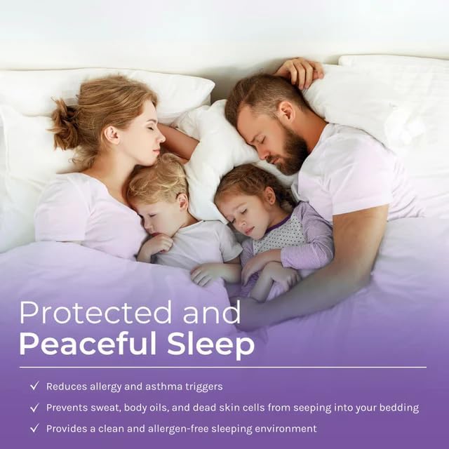 Hygea Dust Mite & Allergen Pillow Protectors, Queen Size, Set of 2 - Pillow Encasements - Zippered Covers - Hypoallergenic, Waterproof, Soft & Breathable, Premium Quality