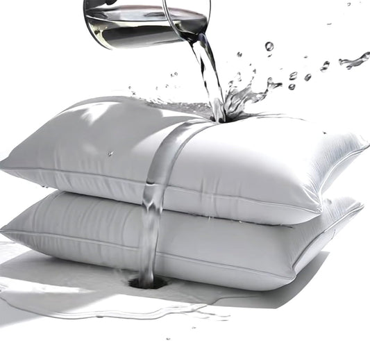 Waterproof Pillow Protectors Queen 20x28 Inches 4 Pack with Zipper Dust Proof Moisture Proof Sweat Proof Pillow Case Cover Protector Soft Cozy White