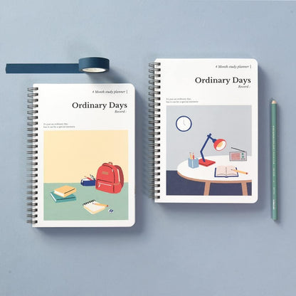 Monolike Basic B5 Monthly + Weekly Planner pad, A SET - Academic Planner, Weekly & Monthly Planner, To-do list, Note pad, Scheduler