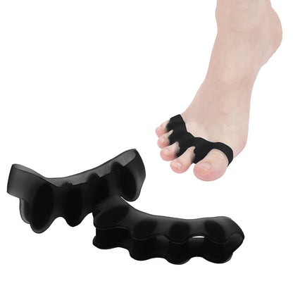 KTSAY Toe Spacers for Women & Men - Silicone Toe Separators for Bunion Relief, Hammer Toe, Plantar Fasciitis & Pedicures（2pcs,Blue）