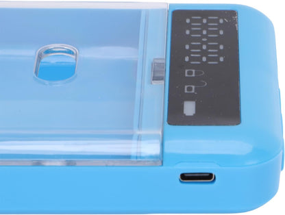 GOTOTOP Cell Phone Lock Box, Timer Transparent Container (Blue)