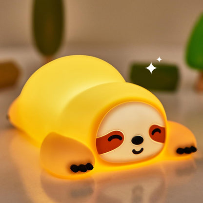 Sloth Gifts for Kids, Squishy Sloth NightLight,Silicone Animal Nursery Lamp