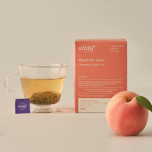 KKOKDAM altdif Mood For Love Cranberry White Tea Blend, 10 Tea Bags