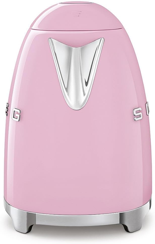 SMEG KLF03 Electric Kettle 1.7L (7 Cup), Retro Hot Water Boiler for Tea & Coffee, Fast Boiling, Auto Shut-Off, Soft Open Lid, 360° Swivel Base Countertop Kettle – Matte Champagne