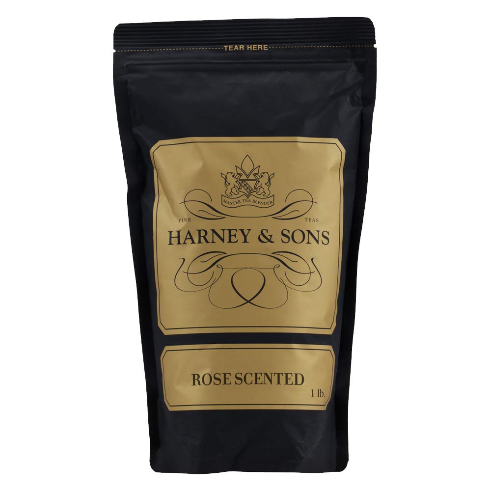 Harney & Sons Rose Scented Loose Leaf Black Tea, 16 oz