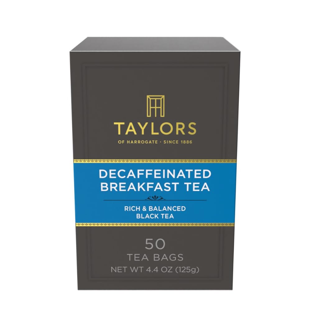 Taylors of Harrogate Decaffeinated Breakfast Tea, 50ct (Pack of 6)