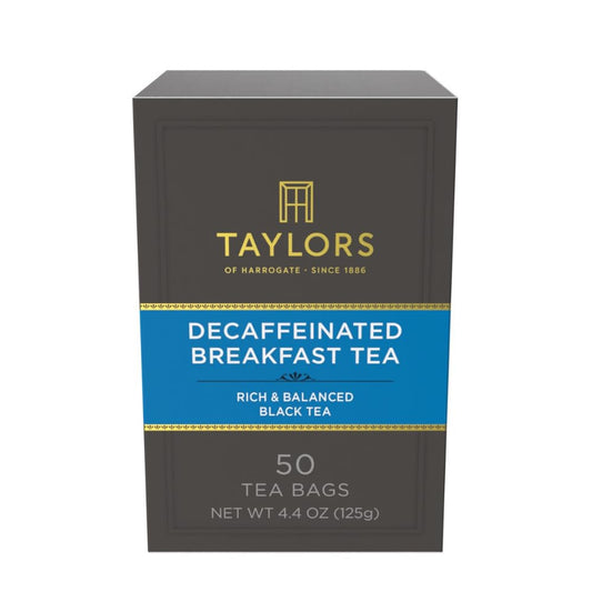 Taylors of Harrogate Decaffeinated Breakfast Tea, 50ct (Pack of 6)