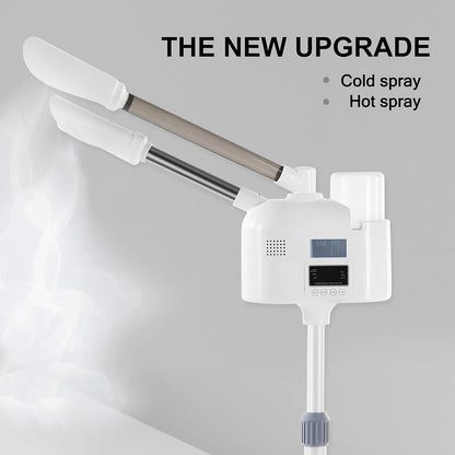 Artist hand Professional Facial Steamer with 5X LED Magnifying Lamp 3 in 1