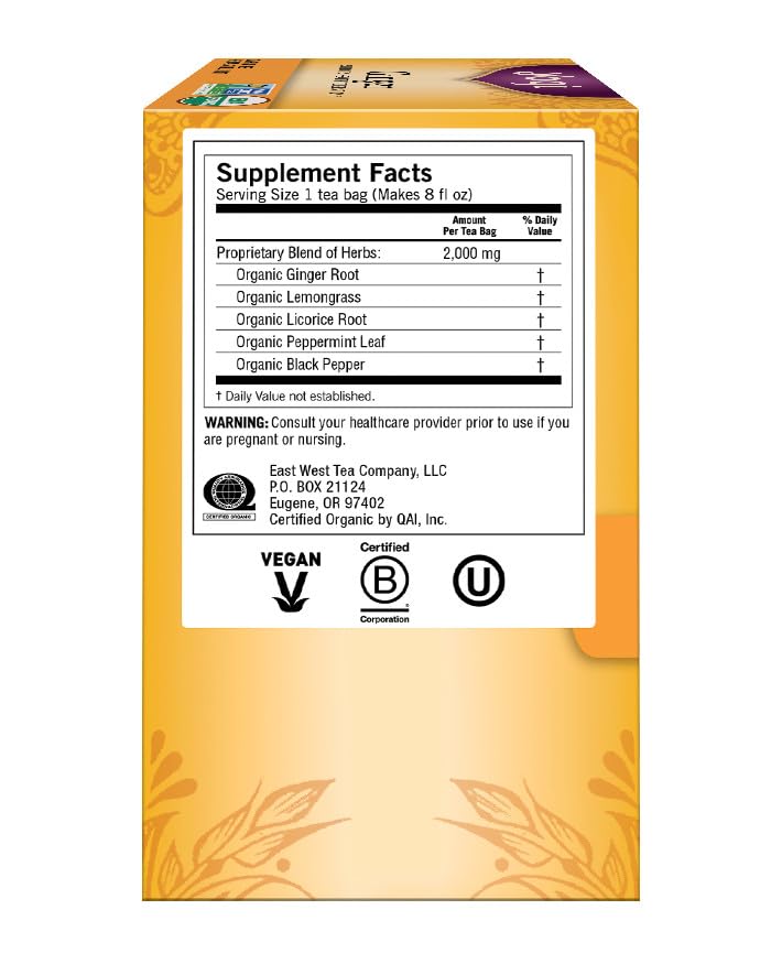 Yogi Tea Organic Ginger Tea, 16 Bags, 1.12 oz