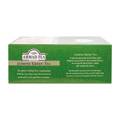 Ahmad Tea Jasmine Green Tea, Tagged Teabags without envelopes, 100 Count