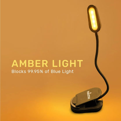 Clip on Book Lights for Reading at Night I 1200 mAh Rechargeable Reading Lights for Books in Bed I Led Clip Lights Book Lovers Gifts I Clip on Lamp Book Reading Light for Bed I Reading Lamps for Bed