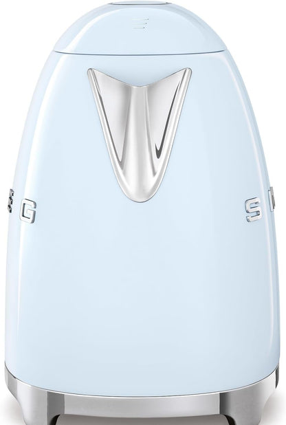 SMEG KLF03 Electric Kettle 1.7L (7 Cup), Retro Hot Water Boiler for Tea & Coffee, Fast Boiling, Auto Shut-Off, Soft Open Lid, 360° Swivel Base Countertop Kettle – Matte Champagne
