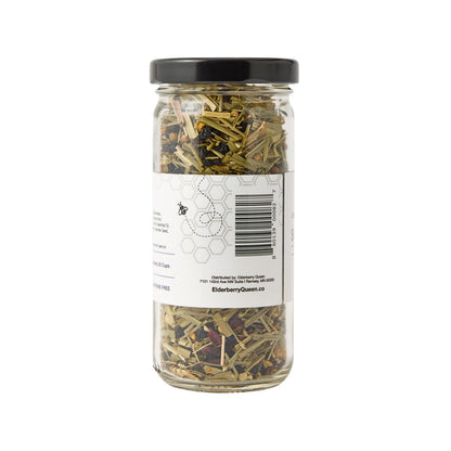 Soothing Elderberry Loose Leaf Tea, Pure Natural Herbal Tea Blend with Ginger Root, Lemongrass and Cinnamon (2 ounce)