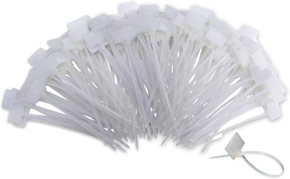 TUZAZO 6 Inch Nylon Marker Cable Zip Ties, 250pcs
