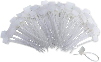 TUZAZO 6 Inch Nylon Marker Cable Zip Ties, 250pcs