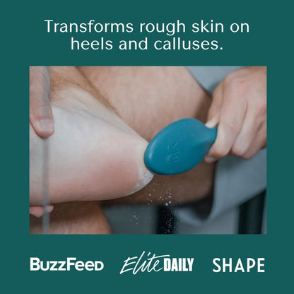 Bare August Glass Foot File Callus Remover- Heel Scraper & in Shower Foot Scrubber Dead Skin Remover - Pedicure Foot Buffer for Soft Feet
