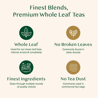 VAHDAM Assorted Green Tea Loose Leaf Tea Gift Set (10 Flavors) | Loose Leaf Green Tea Collection | Includes Himalayan Green Tea Varieties | Packed in Resealable Ziplock Pouches