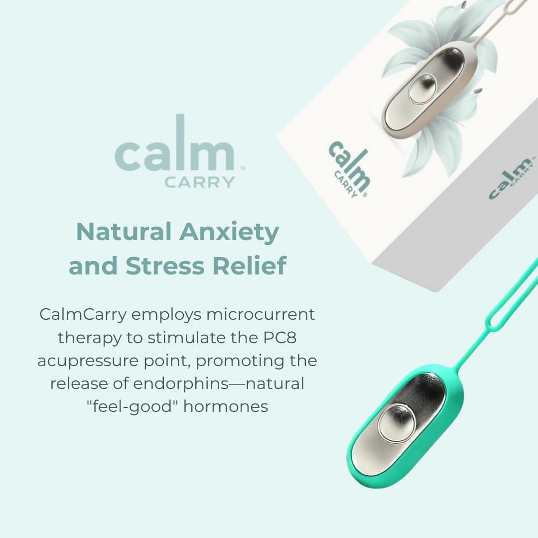 Glowco CalmCarry Sleep Aid Device – Handheld Microcurrent Relaxation Tool, Supports Calm, Focus & Gentle Relief, USB Rechargeable, Portable Wellness Device for Adults & Kids | Gray Calm Carry
