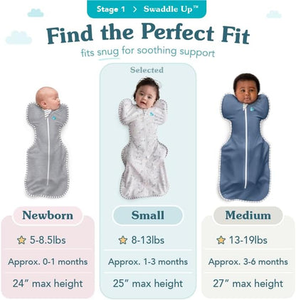 Love to Dream Swaddle UP, Baby Sleep Sack, Self-Soothing Swaddles for Newborns, Get Longer Sleep, Secure Fit Helps Calm Startle Reflex, New Born Essentials for Baby, 1.0 TOG, 13-19 lbs, Deep Olive
