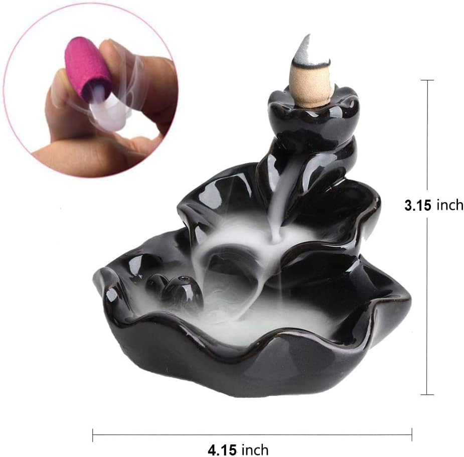 Waterfall Incense Burner, Waterfall Incense Holder, with 10P Cones