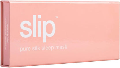 slip Pure Silk Sleep Mask - 100% Mulberry Silk, Ultra Soft & Comfortable, Blocks Light for Restful Sleep| Adjustable Strap for Perfect Fit, Gentle on Skin & Hair (Black - 1 Count Pack of 1)